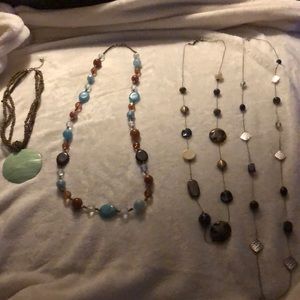 Set of long necklaces